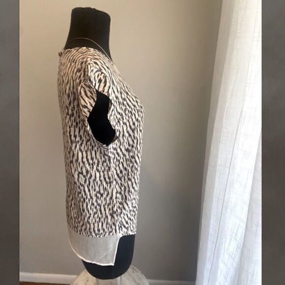 Rebecca Taylor Mirage Cap Sleeve Silk Shell - Picture 10 of 16